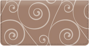 Boho Leather Checkbook Cover