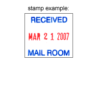 2-Color Self-Inking Date Stamp