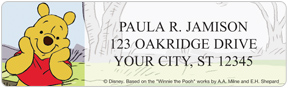 Winnie the Pooh Adventures Address Labels