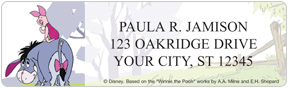 Winnie the Pooh Adventures Address Labels