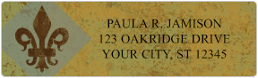 Fleur de Lis Address Labels