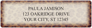 Faux Fur Address Labels