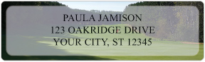 Golf Address Labels