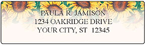 Sunflowers Address Labels