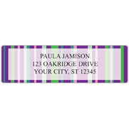 Sassy Stripes Address Labels